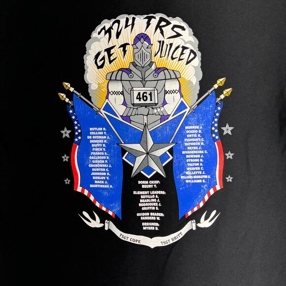 PTF 461 Get Juiced Mens L Military Graphic Tee Patriotic Training Shirt USA - Picture 2 of 10